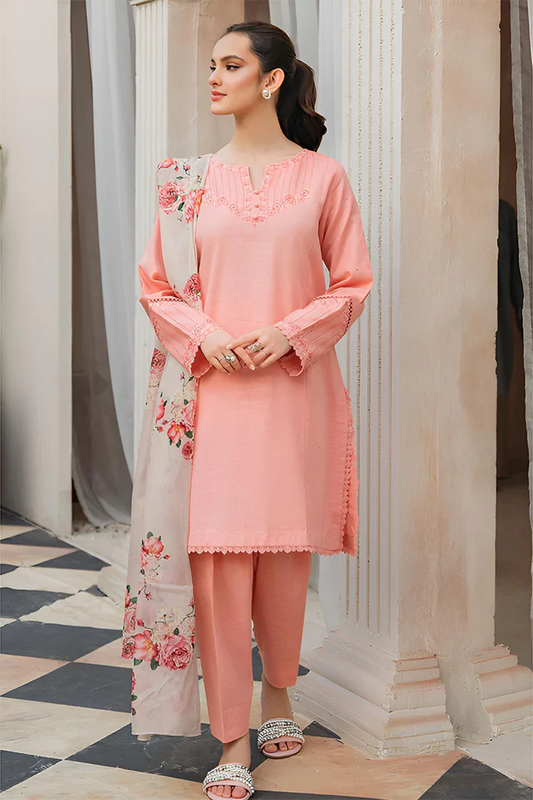 Zara Shahjahan - 3PC EMBROIDERED LAWN SUIT