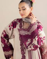 Elegant Embroidered 3-Piece Lawn Suit