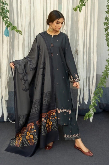 Urge - Lawn 3PC Unstitched Embroidered Shirt with Printed Cotton Net Dupatta