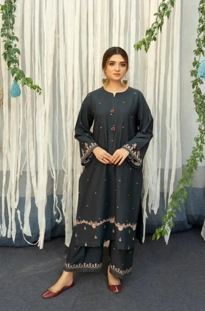 Urge - Lawn 3PC Unstitched Embroidered Shirt with Printed Cotton Net Dupatta
