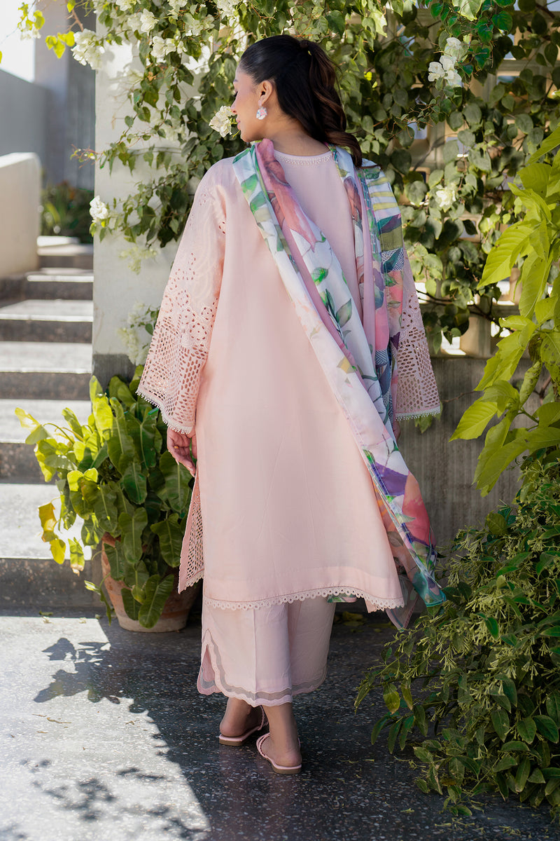 BAROQUE - 3PC EMBROIDERED LAWN SHIRT AND PRINTED DUPPATA WITH EMBROIDERED TROUSER