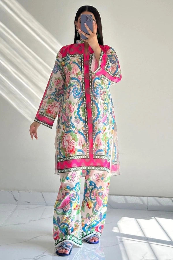 Silk 2 Piece – Gul Khawab | Swiss Fabric