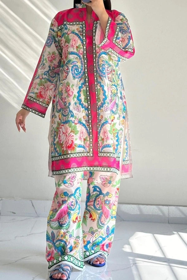 Silk 2 Piece – Gul Khawab | Swiss Fabric