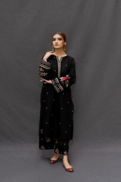Urge - 3PC Lawn Embroidered Shirt And Trouser With Printed Duppata
