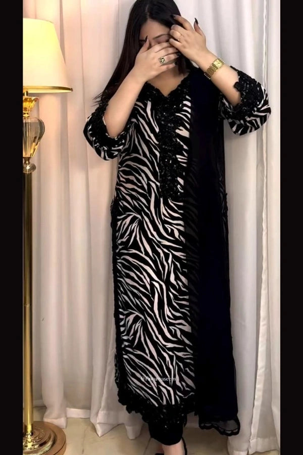 MARIA B LAWN EMBROIDERY DRESS