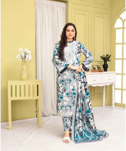 KHADDAR 3PC WITH KHADDAR PRINTED DUPATTA-916