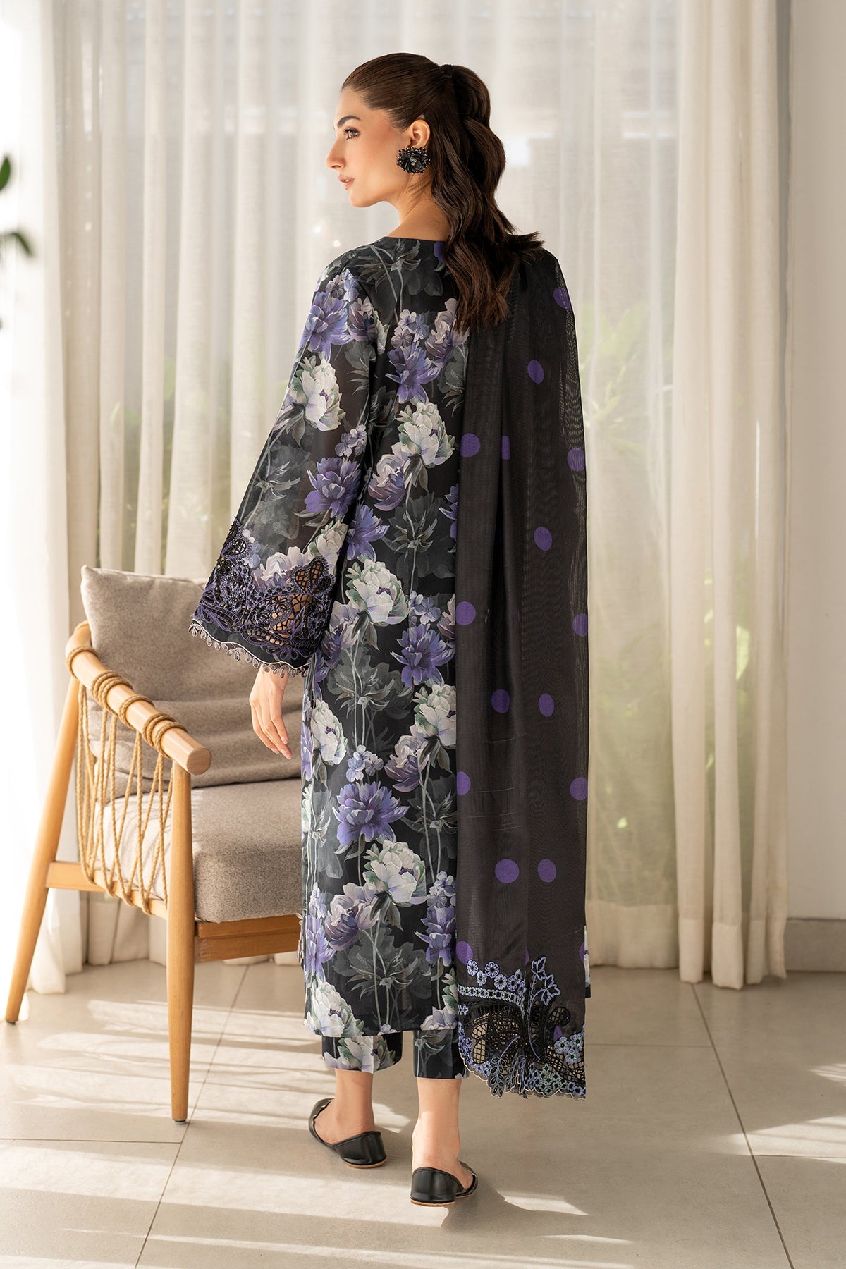 Broque Embroidered & Digital Printed Lawn Suit – 3Pc