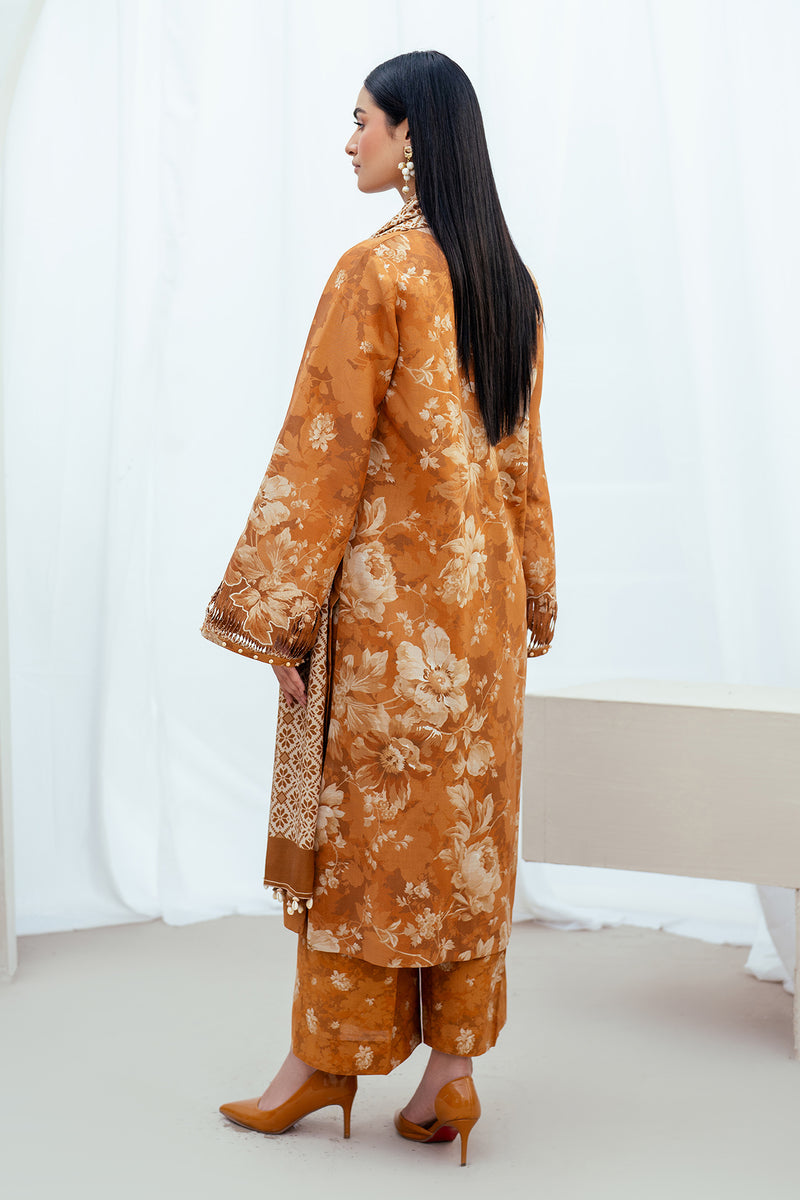 Baroque - 3PC DIGITAL PRINTED LAWN SHIRT WITH PRINTED LAWN TROUSER