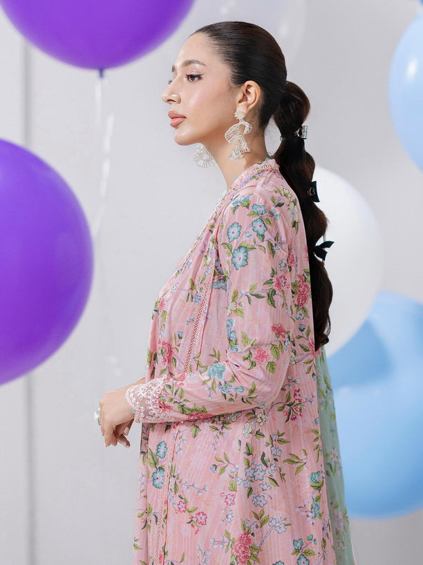 Qalamkar Lawn Set – 3Pc