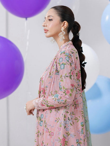 Qalamkar Lawn Set – 3Pc