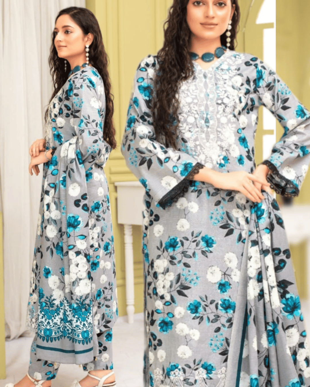 KHADDAR 3PC WITH KHADDAR PRINTED DUPATTA-916