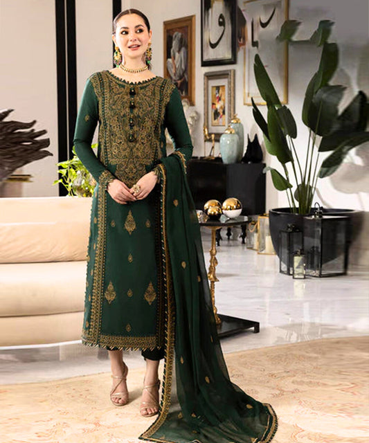 Asim Jofa Dhanak 3PC Embroidered With Chiffon Embroidered Dupatta-658