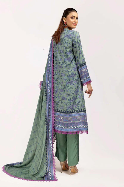 Gul Ahmed-3PC Digital lawn printed shirt Trouser & Duppata