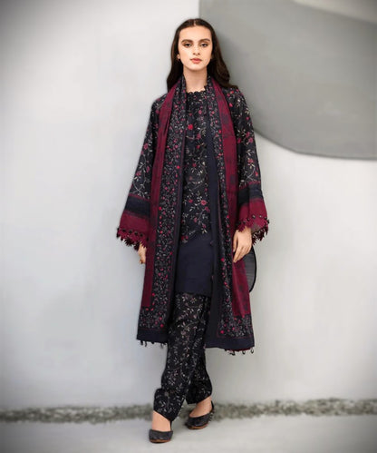 Shahanah 3PC Karandi Printed Suit-812