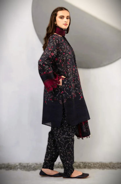 Shahanah 3PC Karandi Printed Suit-812