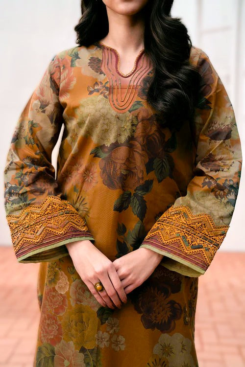 Shahanah 3PC Karandi Printed Suit-813