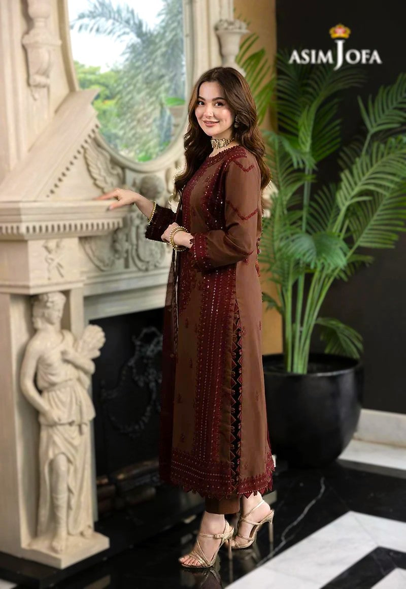 Asim Jofa Dhanak 3PC Embroidered With Chiffon Embroidered Dupatta-128