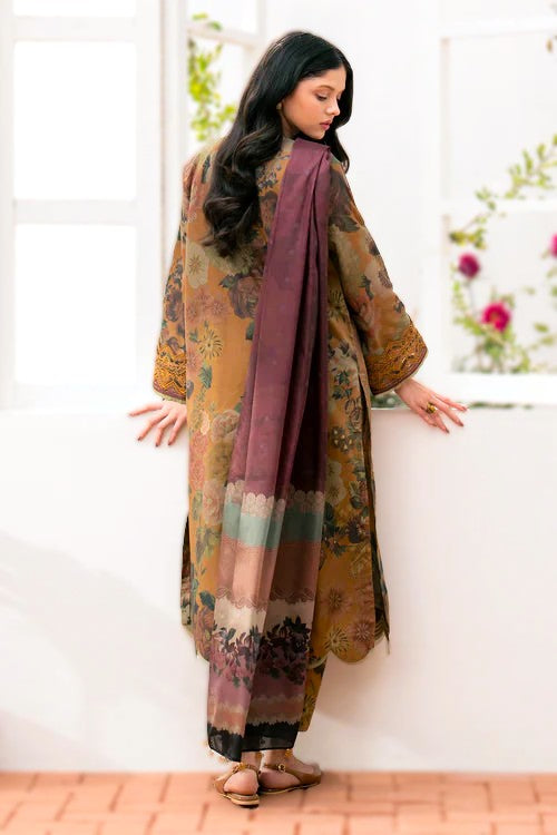 Shahanah 3PC Karandi Printed Suit-813