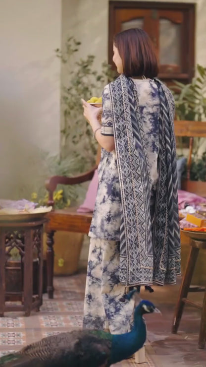 Sapphire – 3Pc Embroidered Lawn Suit